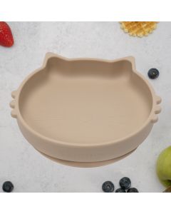 Bol din silicon, AppeKids, Kitty II - Bubble Beige