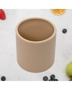 Pahar din silicon, AppeKids - Bubble Beige
