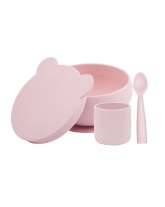 Set de hranire BWL I Minikoioi, 100% Premium Silicone – Pinky Pink