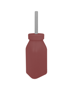 Sticla cu pai din silicon, Minikoioi - Velvet Rose