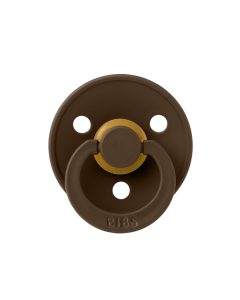 BIBS - Suzeta Colour Latex, tetina rotunda, 6 luni +-Mocha