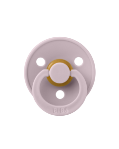 BIBS - Suzeta Colour Latex, tetina rotunda, 0 luni +-Dusky Lilac