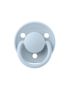 BIBS - Suzeta De Lux Silicon, tetina rotunda, marime universala (0-3 ani)-Baby Blue