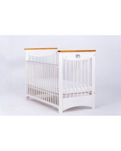 Patut Drewex Laura culisant - Alb Transparent + Saltea Cocos 10 Cm