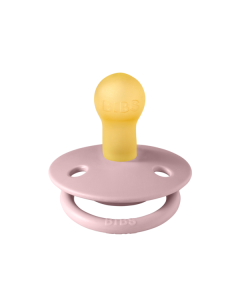 BIBS - Suzeta De Lux Latex, tetina rotunda, 0 luni +-Pink Plum