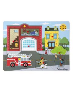 Puzzle cu sunete Brigada de pompieri Melissa and Doug