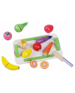 Set de fructe si legume din lemn 4309 Ecotoys