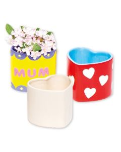 Ghivece in forma de inimioare - Baker Ross