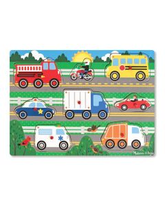 Puzzle din lemn Vehicule cunoscute