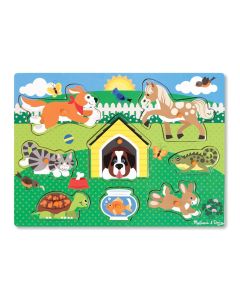 Puzzle din lemn Animalele de companie