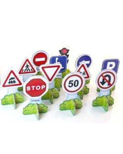 Set 12 Semne de circulatie mini - Miniland