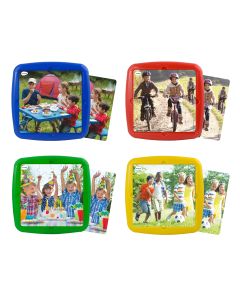 Set 4 puzzle Ma distrez cu prietenii mei - Miniland