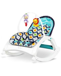 Fotoliu balansoar 3 in 1 cu vibratii Ecotoys