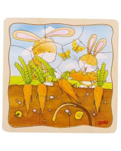 Puzzle stratificat Gradina iepurasilor