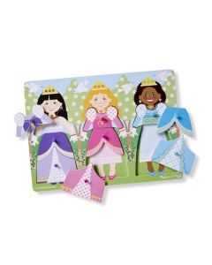 Puzzle din lemn Imbraca Printese