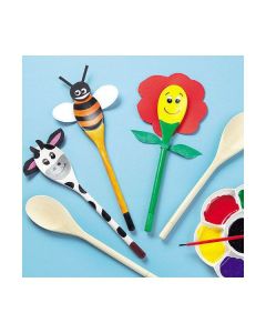  Set 8 Linguri Din Lemn De Decorat - Baker Ross