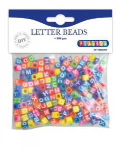 Set 300 de margele colorate cu litere - Playbox
