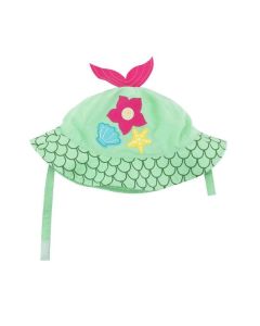 Palarie de soare Zoocchini, UPF50 +, Marime M, 6-12 Luni - Mermaid