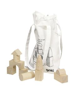 Cuburi pentru construit - 45 piese in saculet