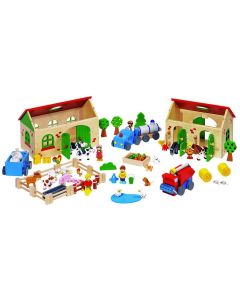 Joc din lemn Ferma animalelor