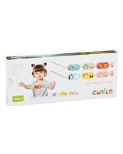 Jucarie din lemn, Cubika, Joc de indemanare si asociere, My Home