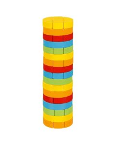 Joc Jenga cu piese din lemn Turnul Rotund
