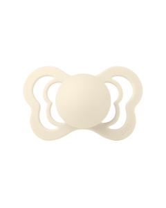 BIBS - Suzeta Couture Latex, tetina anatomica, 6 luni +-Ivory