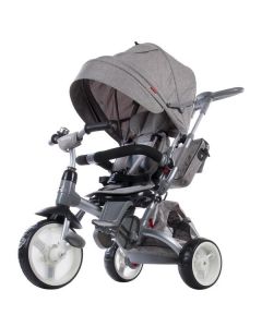 Tricicleta cu sezut reversibil Sun Baby 007 Little Tiger - Melange Grey