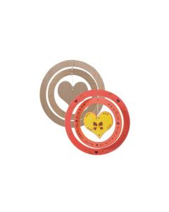 Decoratiune de pictat Inimioara in cercuri