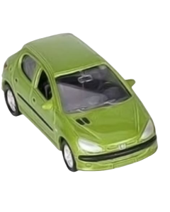 Masinuta Die Cast 7.5 Cm, Scara 1:60, Peugeot verde
