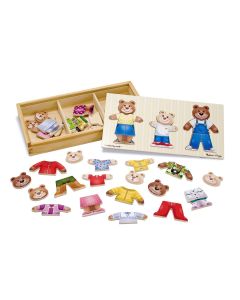 Melissa and Doug - Set de joaca - Imbraca familia de ursuleti