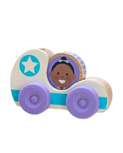 Masinuta din lemn Blue Star colectia GO TOTs