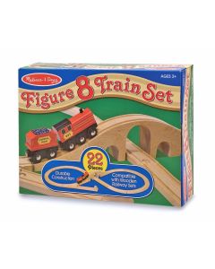 Tren lemn si Circuit 8 Melissa and Doug