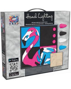 Set pictura 3D cu argila usoara, 30*30cm - FLAMINGO