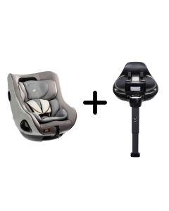 Set scaun auto rotativ i-Size i-Harbour Signature Oyster, 40-105 cm + Baza i-Size i-Base Encore, testat ADAC si certificat R129