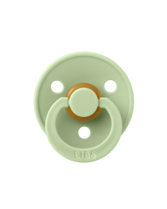BIBS - Suzeta Colour Latex, tetina rotunda, 6 luni +-Pistachio