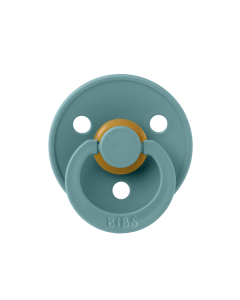 BIBS - Suzeta Colour Latex, tetina rotunda, 0 luni +-Island Sea