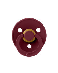 BIBS - Suzeta Colour Latex, tetina rotunda, 6 luni +-Elderberry