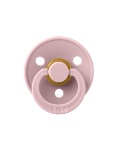 BIBS - Suzeta Colour Latex, tetina rotunda, 6 luni +-Pink Plum