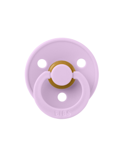 BIBS - Suzeta Colour Latex, tetina rotunda, 6 luni +-Violet Sky