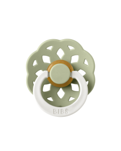 BIBS - Suzeta fosforescenta Boheme GLOW Latex, tetina rotunda, 0 luni +