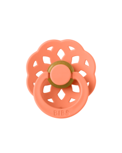 BIBS - Suzeta Boheme Latex, tetina rotunda, 0 luni +-Papaya