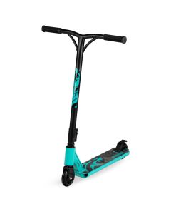 Trotineta copii, QKIDS, IVO Blue, Rulmenti ABEC-9, Roti poliuretan, Ghidon ranforsat Y-Shape, Platforma anti-derapanta, Aluminiu, Sarcina maxima 100 kg