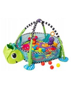 Salteluta de joaca cu bile Ecotoys 88967 Brosca Testoasa - Verde