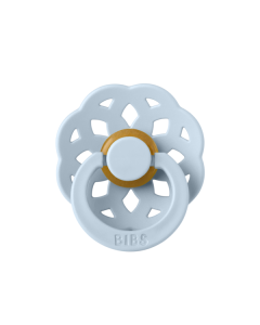 BIBS - Suzeta Boheme Latex, tetina rotunda, 6 luni +-Baby Blue