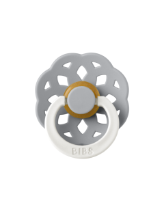 BIBS - Suzeta fosforescenta Boheme GLOW Latex, tetina rotunda, 6 luni +-Cloud