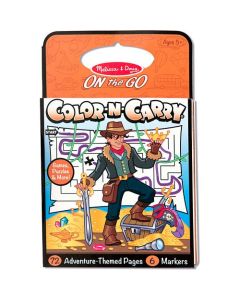 Carnet de colorat pentru calatorie Aventuri Melissa and Doug