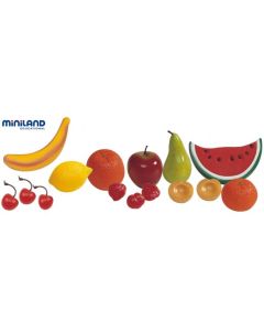 Set fructe din plastic Miniland 15 buc