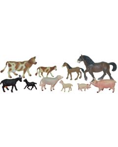 Animale domestice cu puii set de 10 figurine - Miniland