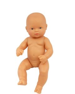 Papusa Bebelus european Fata 32 cm - Miniland